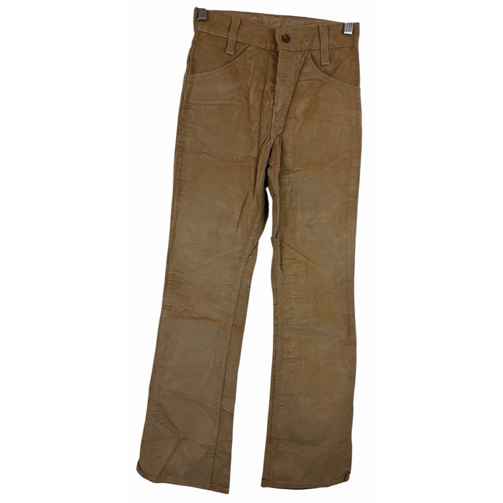 Vintage Student 70s Levi's Tan Corduroy Bell‎ Bottoms 25X30 Wide Baggy Barrell